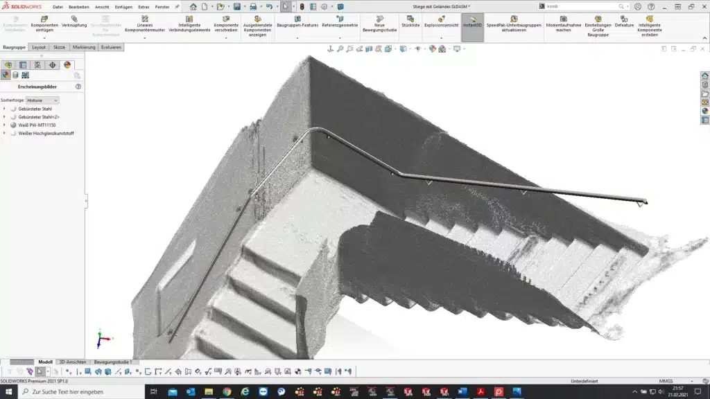 3D-Scan Daten SOLIDWORKS - Scan in SOLIDWORKS