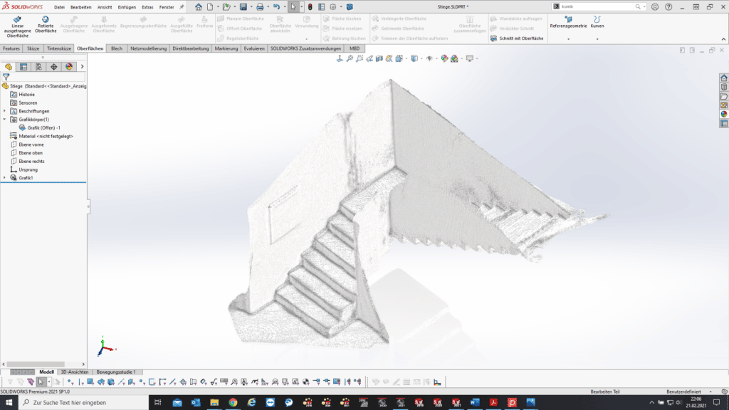 3D-Scan Daten SOLIDWORKS - Scan in SOLIDWORKS