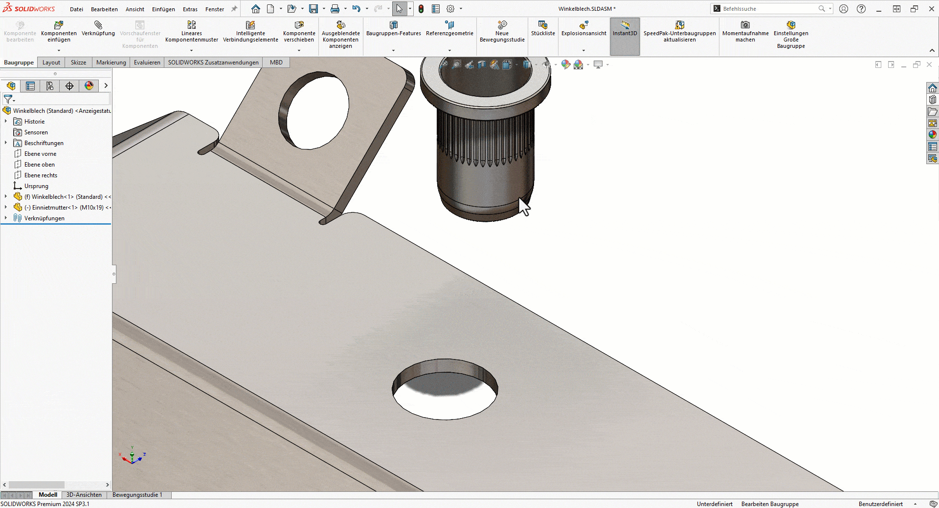 SWX Verknüpfungen - Animation Stufe 2