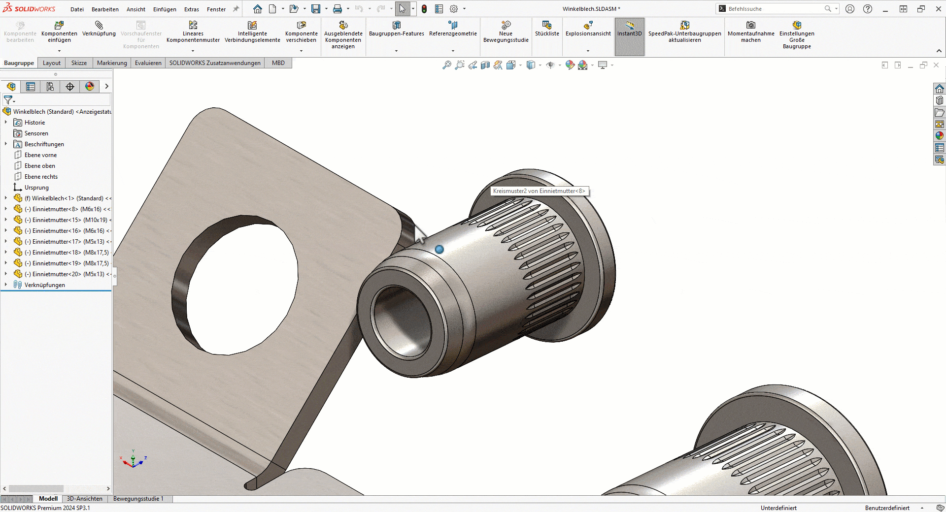 SWX Verknüpfungen - Animation Stufe 3