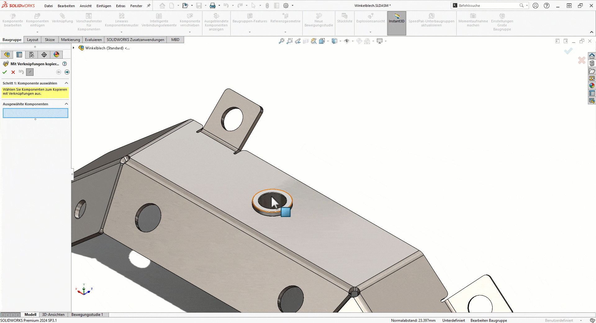 SWX Verknüpfungen - Animation Stufe 4