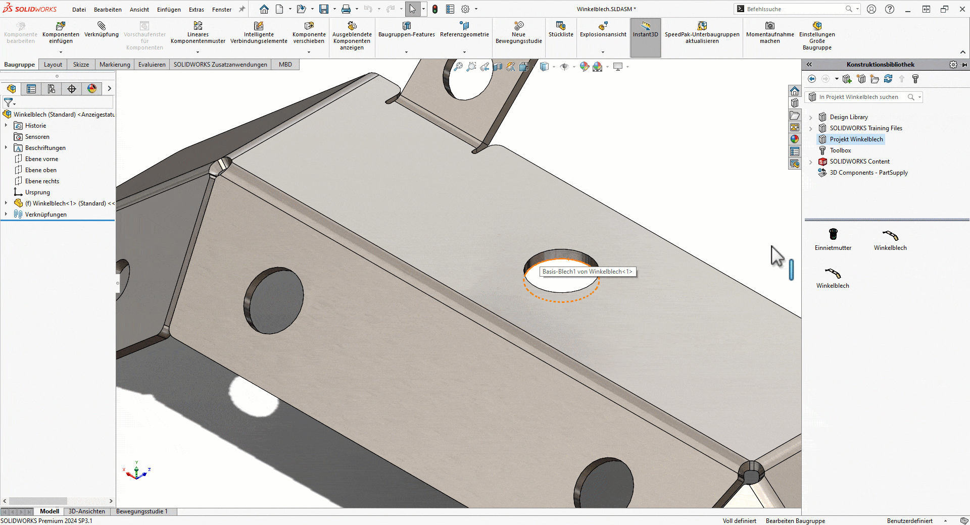 SWX Verknüpfungen - Animation Stufe 5