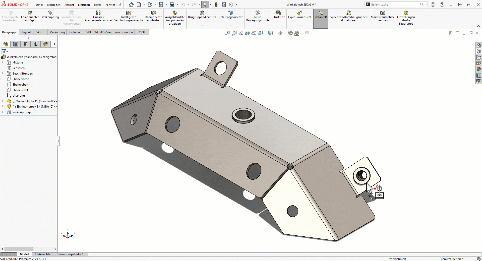 SWX Verknüpfungen - Animation Stufe 6