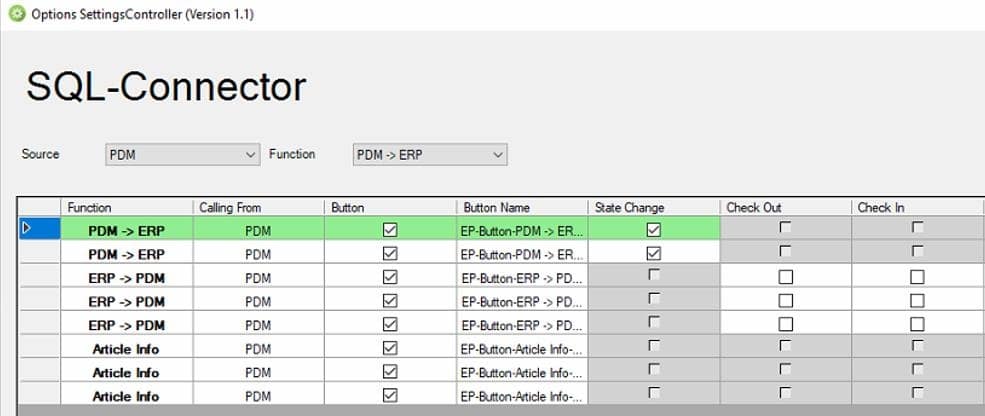 planetERPconnect - Screenshot Artikelstammdaten updaten