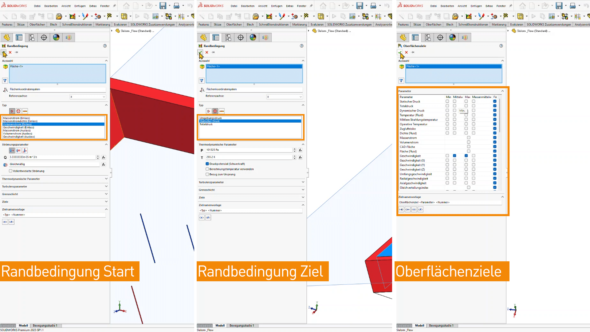 Bild: Randbedingungen und Oberflächenziele