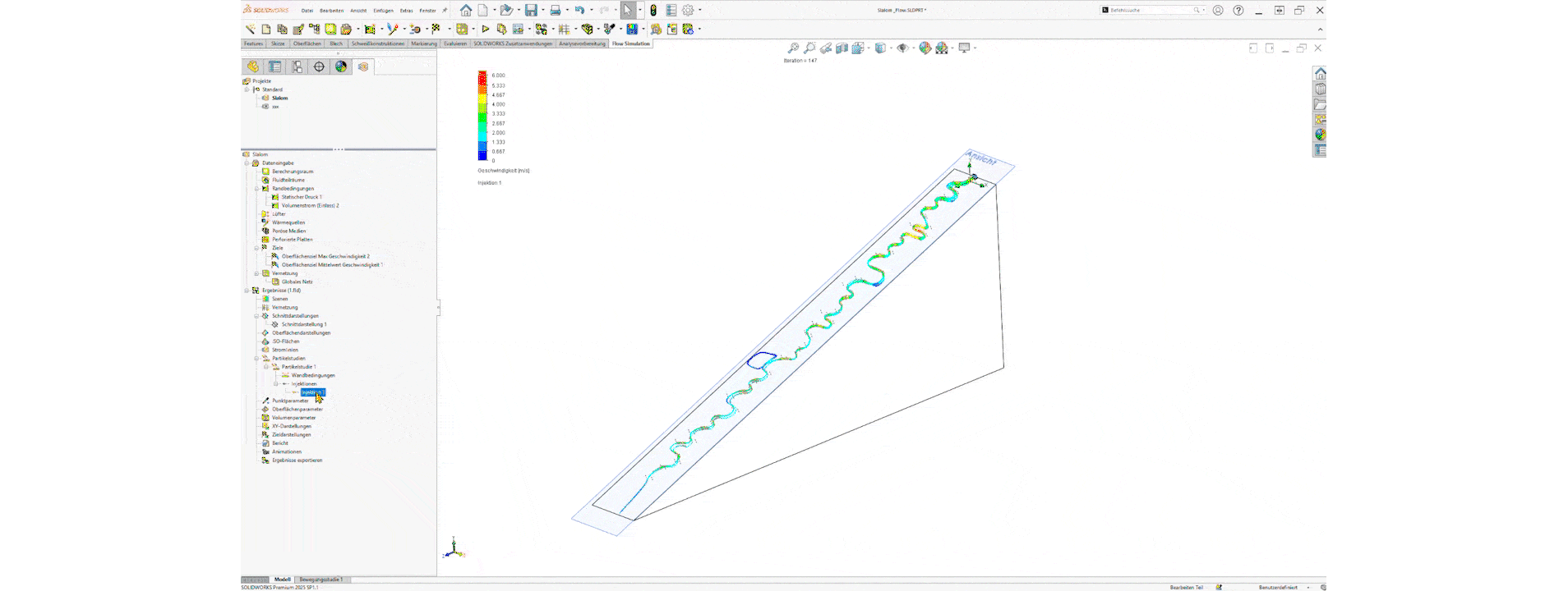 Animation: Slalom Simulation