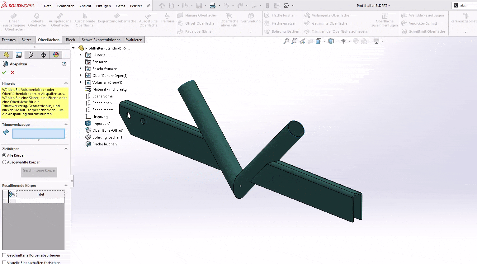 Lieblingsfeature: Abspalten