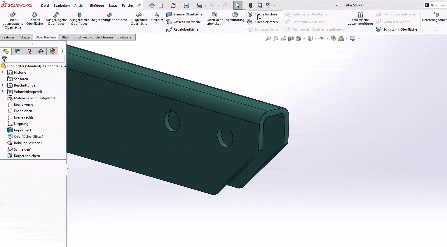 Lieblingsfeature: Fläche löschen